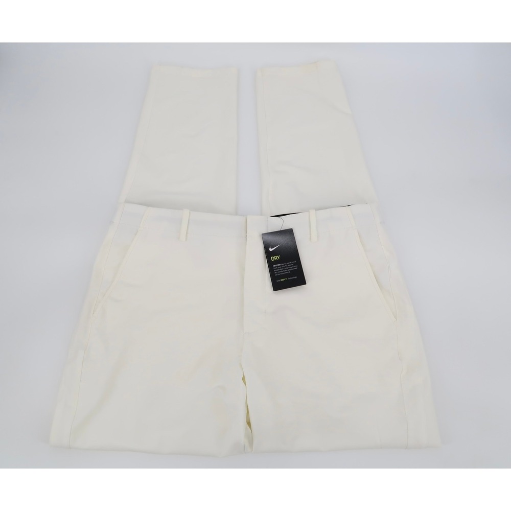 Nike Golf Pants Slim Dri-Fit Vapor Slim‎ Fit Ivory DJ3068-025 Men's Size 36x34